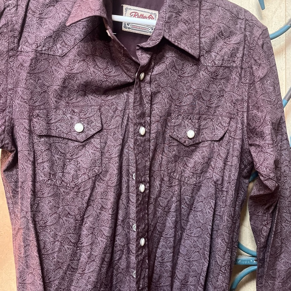 Roper Purple Paisley Western Shirt